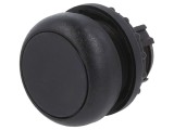 Comutator apăsare 22mm negru