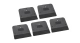 Set 5 buc. spaclu din plastic Colad foarte flexibile, 120 x 90 mm, spatule negre