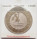 1859 Marea Britanie UK Anglia 5 Pounds 1999 Millennium km 1006, Europa