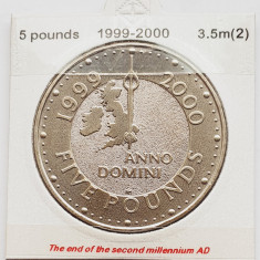 1859 Marea Britanie UK Anglia 5 Pounds 1999 Millennium km 1006