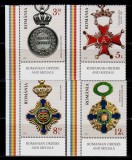 RO 2020 ,LP 2283 &quot;Ordine si medalii rom.&quot; , serie cu tabs inferior+margini , MNH