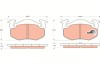 TRW GDB1305 COTEC set placute frana disc