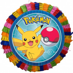 Piniata pentru petreceri, 35 cm, multicolora, model Pinata Pokemon