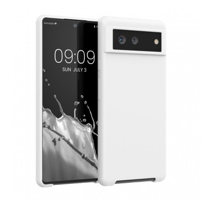 Husa pentru Google Pixel 6, Silicon, Alb, 55480.48, kwmobile foto