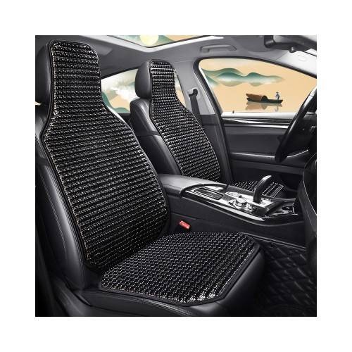 Husa scaun auto protectie universala cu bile lemn , negru sezut si spatar |  Okazii.ro