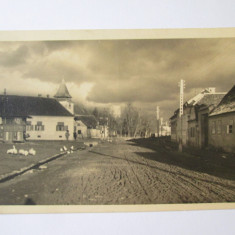 Rara! Carte postala foto Ghimbav/Brasov anii 30-biserica protestanta,scrisă 1951