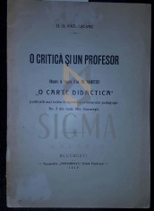 O critica si un profesor foto
