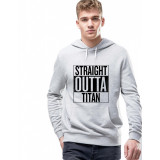 Hanorac Barbati Gri - Straight Outta Titan - M