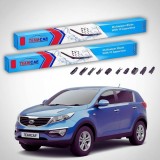 Cumpara ieftin Ștergătoare Kia Sportage III SL SUV 2010-2015 | Set Față Flat Premium &ndash; TeamCar&reg;