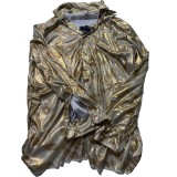 Bluza unisex, culoarea auriu, marimea M