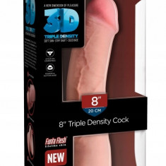 King Cock Plus - Dildo natural realist cu ventuză 20 CM - Culoare piele deschisă
