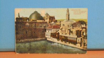 ISRAEL - JERUSALEM - PISCINE D&amp;#039;&amp;#039;EZECHIAS - UNION POSTALE UNIVERSELLE,1900- 1916 foto