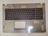 Carcasa superioara cu tastatura palmrest Laptop, Asus, ROG FX502VS, FX502VT, FX502VY, FX60VM, 90NB0DD6-R31UI0, 13NB0DR6AP0111, iluminata, layout US