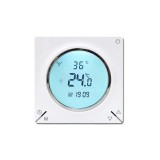 Cumpara ieftin Termostat Techstar&reg; Smart TH-12W, Wireless, 16A, 3500W, Google Home, Alexa, Tuya, Senzor Pardoseala, Alb