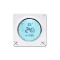 Termostat Techstar&reg; Smart TH-12W, Wireless, 16A, 3500W, Google Home, Alexa, Tuya, Senzor Pardoseala, Alb