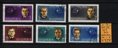 Albania, 1963 | Cosmonauţi sovietici - Gagarin, Titov - Cosmos | aph foto