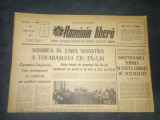 ZIARUL ROMANIA LIBERA 17 IUNIE 1966 SOSIREA PREMIERULUI CIU EN LAI CHINA