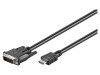 Cablu HDMI-DVI-D 2m Negru
