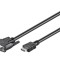 Cablu HDMI-DVI-D 2m Negru