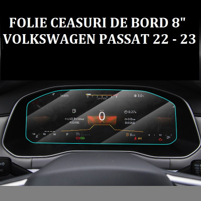 Folie sticla securizata ecran ceasuri de bord 8&amp;rdquo; Volkswagen Passat 2022-2023 foto