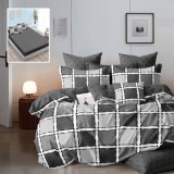 LENJERIE FINET 6 PIESE CU HUSĂ &ndash; 160&times;200 ȘI 180&times;200 (HF6P198) - 180x200