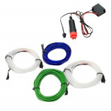 Banda neon auto, flexibila, 12V, 3m, 4 culori