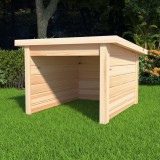 Cumpara ieftin Garaj mașină de tuns iarba 92x104x59,5 cm lemn masiv pin 19 mm