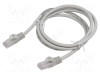 Cabluri Patch U/UTP 6 litat Cu PVC gri 1m 26AWG GEMBIRD