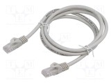 Cabluri Patch U/UTP 6 litat Cu PVC gri 1m 26AWG GEMBIRD