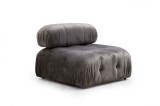 Cumpara ieftin Canapea modulara Bubble Gri 95x95x75 cm