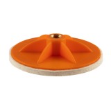 Disc de pasla pentru lustruire 75 mm, filet M14, lana naturala