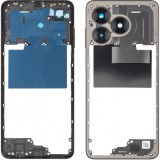 Carcasa Mijloc Honor X5c Plus, Negru (Midnight Black), Service Pack 9707ACHX