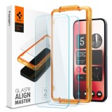 Cumpara ieftin Folie pentru Nothing Phone (2a) (set 2), Spigen Glas.TR Align Master, Clear