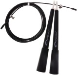 Coarda sarituri Spokey Crossfit Jump 300 cm cu lungime ajustabila, neagra