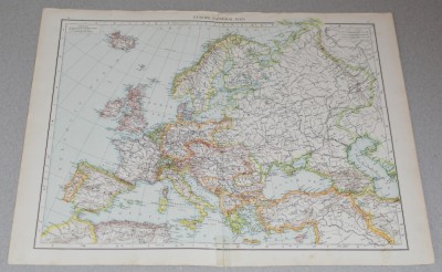 Harta Europei cca 1900 foto