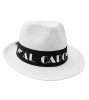 Palarie Al Capone, alb