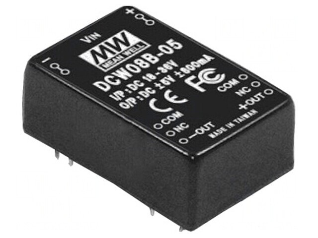 Convertor DC/DC 8W 9-18V la 15V/-15V