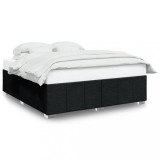 Cumpara ieftin Cadru de pat fara saltea, negru, 200x200 cm, textil