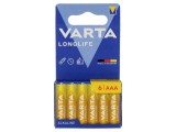 Baterie alcalină 1,5V AAA nere&icirc;ncărcabilă 6 buc LONGLIFE