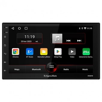 Radio player 2 din carplay/android auto kruger&amp;amp;matz foto