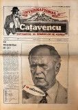 Cumpara ieftin Catavencu nr. 1, 1990, numar debut revista, 8 pagini, limba romana, stare buna, dimensiune 60 x 40 cm