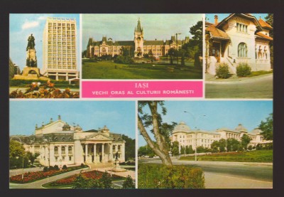 CPIB 21928 - CARTE POSTALA - IASI. IMAGINI DIN ORAS, MOZAIC, NECIRCULATA foto