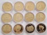 Romania , 50 bani 2010-2019 Set complet comemorative