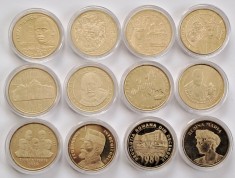 Romania , 50 bani 2010-2019 Set complet comemorative