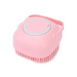 Burete de baie din silicon Mini Soft Brush, cu rezervor pentru gel de dus /