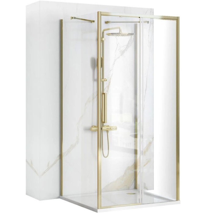 Cabina de dus de perete REA Rapid Slide Gold