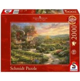 Puzzle Schmidt - Thomas Kinkade: In The Vineyards, 2000 piese