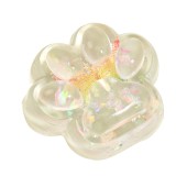 Jucarie antistres squishy, flippy, labuta de pisica pufoasa, cu revenire lenta, 7 x 6.5 cm, model fluturi, multicolor
