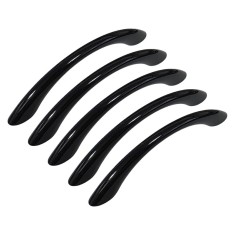 Set 5 Manere din plastic, 2104-08, lungime 127 mm, distanta gauri 96 mm, negru