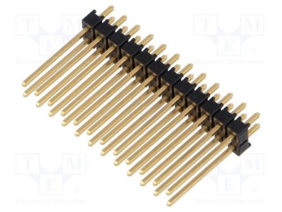 Conector SAMTEC şir pini tată 24 pini 2,54mm drept THT aurit foto